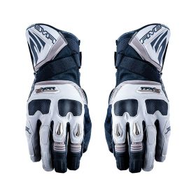 Guanti Moto FIVE TFX2 WP Estivi Impermeabili in Pelle Nero Marrone Sabbia