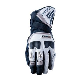 Guanti Moto FIVE TFX2 WP Estivi Impermeabili in Pelle Nero Marrone Sabbia