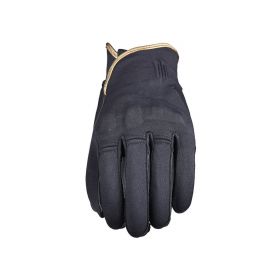 Women Motorcycle Gloves FIVE FLOW Winter Black Copper