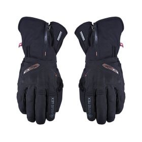 Women Motorcycle Gloves FIVE WFX CITY GTX LONG Winter Waterproof Leather Black