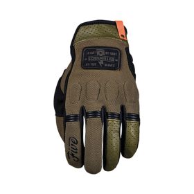 Guanti Moto FIVE SCRAMBLER Estivi Kaki Nero