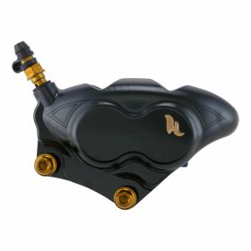 FRANDO Front Brake Caliper FCC V4 4 Piston CNC Aluminum Anodized Black