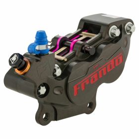 FRANDO Front Brake Clamp CNC Aluminum 30/34 mm Anodized Titanium 4 Pistons