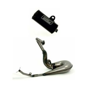 GIANNELLI approved complete exhaust black for Piaggio VESPA PK 125