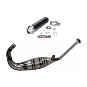 Complete GIANNELLI exhaust approved 2T carbon silencer for Aprilia RS4 50