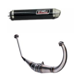 Silencieux carbone complet GIANNELLI pour échappement routier 2T Derbi DRD EDITION 50 SM