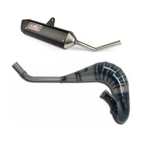 GIANNELLI complete exhaust for cross/enduro approved black for Fantic Motor XM 50 Motard
