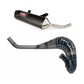 Complete GIANNELLI exhaust cross/enduro approved black for Vent Baja 50