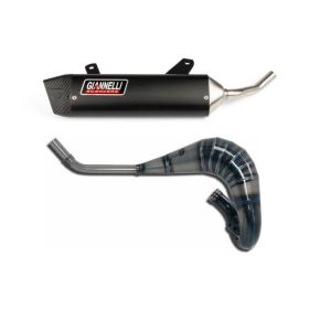 GIANNELLI complete exhaust system black homologated for Vent Derapage 50 cross/enduro