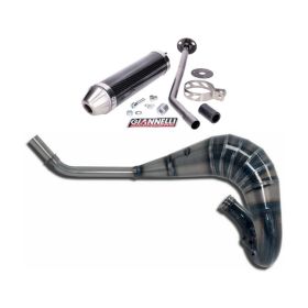 Silencieux en carbone GIANNELLI complet pour échappement enduro 2T pour Aprilia SX 50