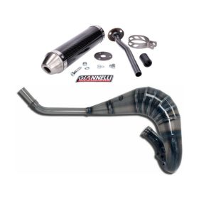 Marmitta completa GIANNELLI enduro 2T silenziatore in carbonio alta per MBK X LIMIT 50