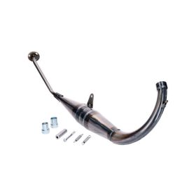 Complete GIANNELLI exhaust street 2T carbon silencer for MBK X-POWER 50
