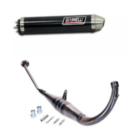 Marmitta completa GIANNELLI stradale 2T silenziatore in carbonio per Yamaha TZR 50