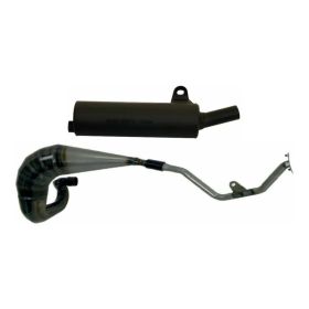 Échappement complet GIANNELLI noir 2T pour Kawasaki KMX 125 cross/enduro