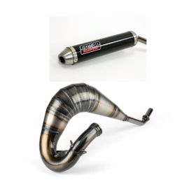 Marmitta completa GIANNELLI enduro 2T silenziatore in carbonio per Husqvarna SM 125