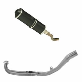 Marmitta completa GIANNELLI nichrom nera X-PRO con collettore per Yamaha T-MAX 530
