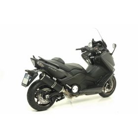 Marmitta completa GIANNELLI IPERSPORT silenziatore nero in alluminio per Yamaha T-MAX 530