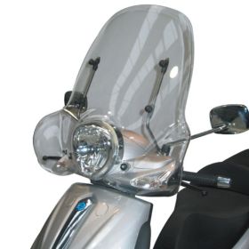 GIVI Clear Windshield 43.5x70cm for PIAGGIO Beverly 125/250
