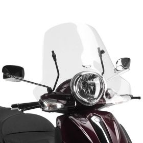GIVI transparent windscreen 32x61.5cm for PIAGGIO Beverly 125/250