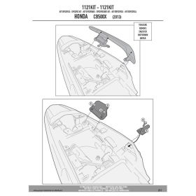 GIVI 1121KIT Side frames mounting kit without rear rack