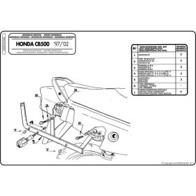 Portapacchi Monokey/Monolock GIVI 250F senza piastra