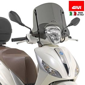 GIVI rauchige Windschutzscheibe 22,5x44cm für PIAGGIO Medley 125-150