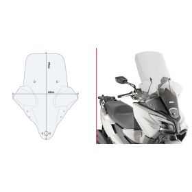 GIVI Transparent Interchangeable Windshield 97x66cm for KYMCO X-Town 125-300 City