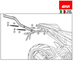 Portapacchi Monolock GIVI 7707FZ senza piastra