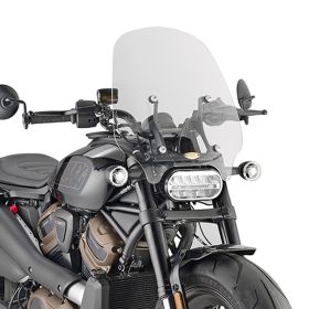 Parabrezza GIVI trasparente 44x45cm per HARLEY DAVIDSON Sportster S 1250