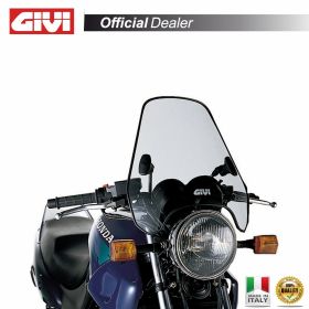 GIVI Universal-Windschutzscheibe 2 Punkte Dunkelgrau 37,9x44,5 cm