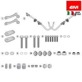 Windschutzscheibenmontageset für 6109A für KYMCO Like 50-125-150