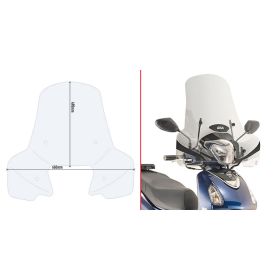 Windschutzscheiben-Montageset für 7057A für SYM Symphony 125 Euro 5