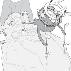 Flangia serbatoio Tanklock/TanklockED GIVI BF15