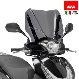 Interchangeable GIVI Windshield Smoke 36.5x45cm for HONDA SH 125i-150i ABS