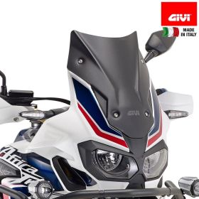 Austauschbare GIVI-Windschutzscheibe matt schwarz 40x31cm für HONDA CRF 1000L Africa Twin