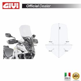 GIVI interchangeable transparent windshield 58x45cm for HONDA CB 500 X