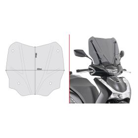 GIVI rauchige Windschutzscheibe 33x45cm austauschbar für HONDA SH 125/150/350