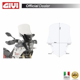 GIVI austauschbare transparente Windscreens 52x42cm für YAMAHA Tenere 700