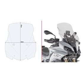 GIVI Transparent Interchangeable Windscreen 55.5x46cm for BMW S 1000 XR