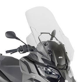 GIVI interchangeable transparent windshield 87x70cm for PIAGGIO MP3 HPE