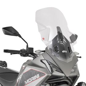 GIVI Transparent Windshield 62x43cm interchangeable for MOTO MORINI X-Cape 649