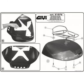 GIVI E107B Extra luggage grid for motorcycle top box