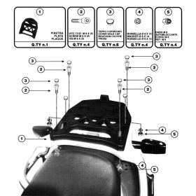 Portapacchi Monokey GIVI E212 con piastra