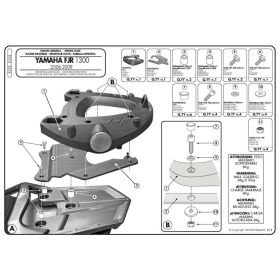 Portapacchi Monokey GIVI E228 con piastra