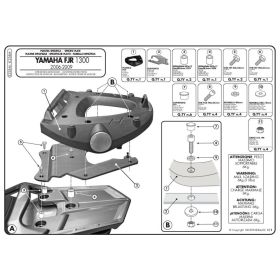 Portapacchi Monolock GIVI E228M con piastra