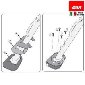 GIVI Side Stand Extension for BMW F 650 GS/F 800 GS/GS Adventure