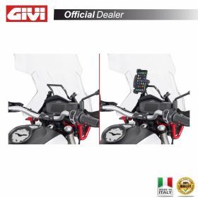 Traversino Supporto Porta Smartphone GIVI per MOTO GUZZI V85 TT