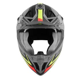Motocross Helmet GIVI 70.1 Logic Matte Grey Fluorescent Yellow Black