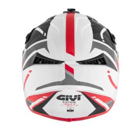 Motocross Helmet GIVI 70.1 Logic Black White Red
