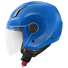 Casco demi-jet GIVI 11.7 Solid azzurro lucido